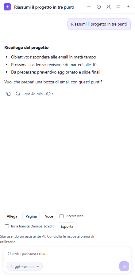 Usa Omnipal in Gmail